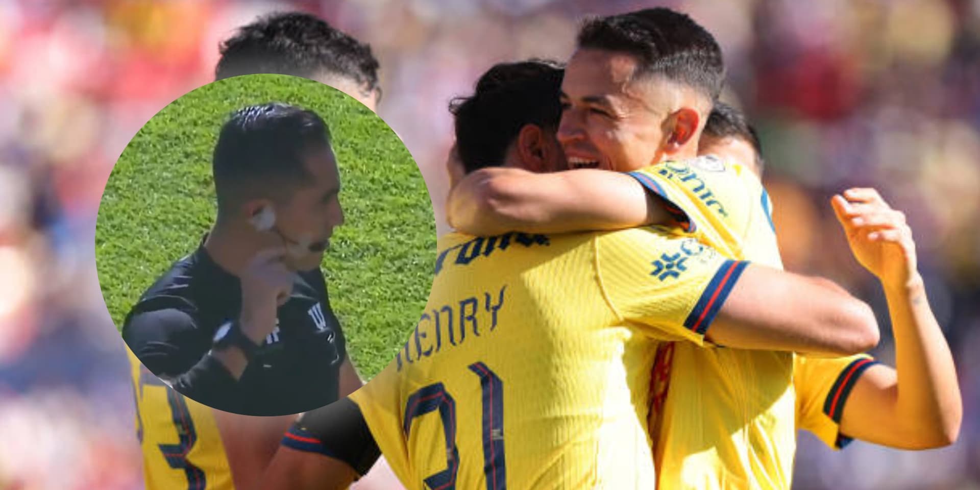 Festejo del América ante San Luis (Fuente: Getty Images)