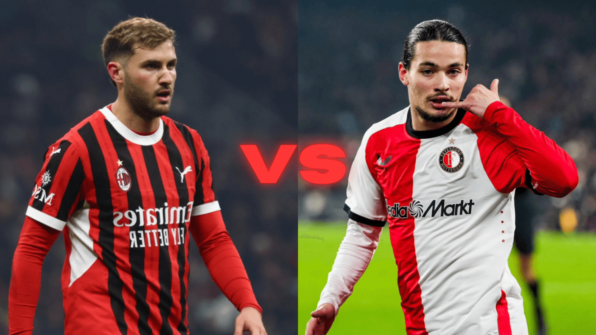 Feyenoord vs AC Milan | Foto: @ACMilan y @Feyenoord