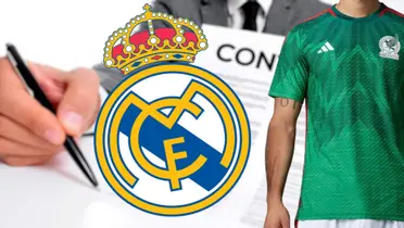 Firma de contrato con el Real Madrid / Foto: Defensa Central