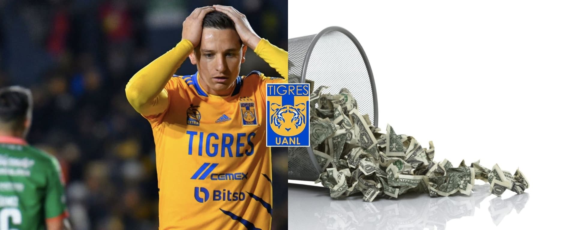 Florian Thauvin desaparece con Tigres y se destapa cuánto ha bajado su valor de mercado.