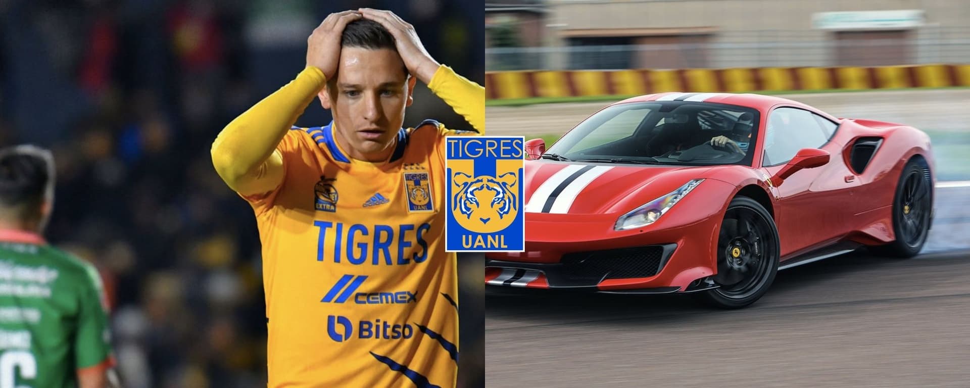 Florian Thauvin no rinde en Tigres pero maneja un lujo en las calles de Francia.