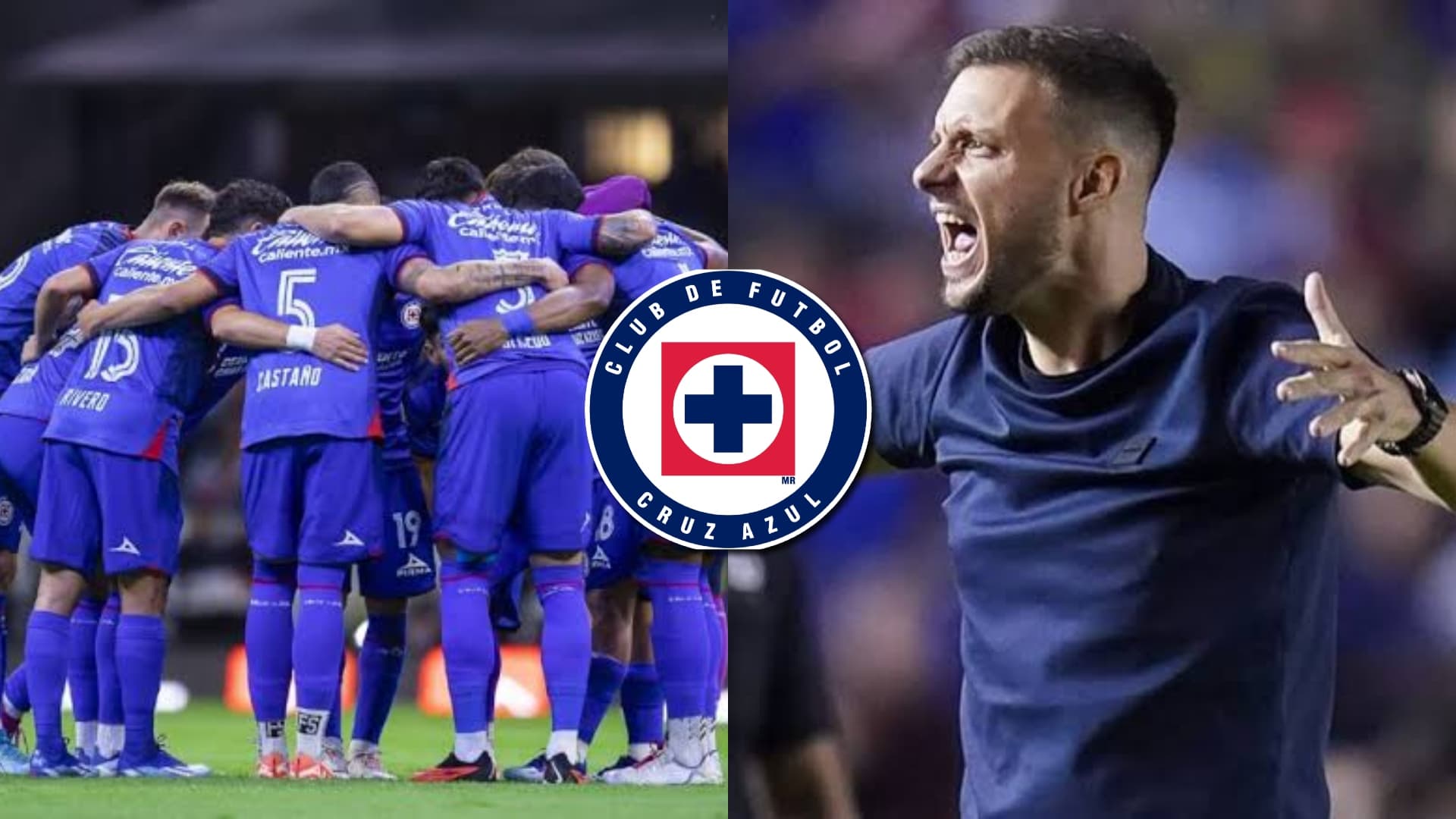 Foto: TV Azteca y Marca / Cruz Azul y Martín Anselmi.