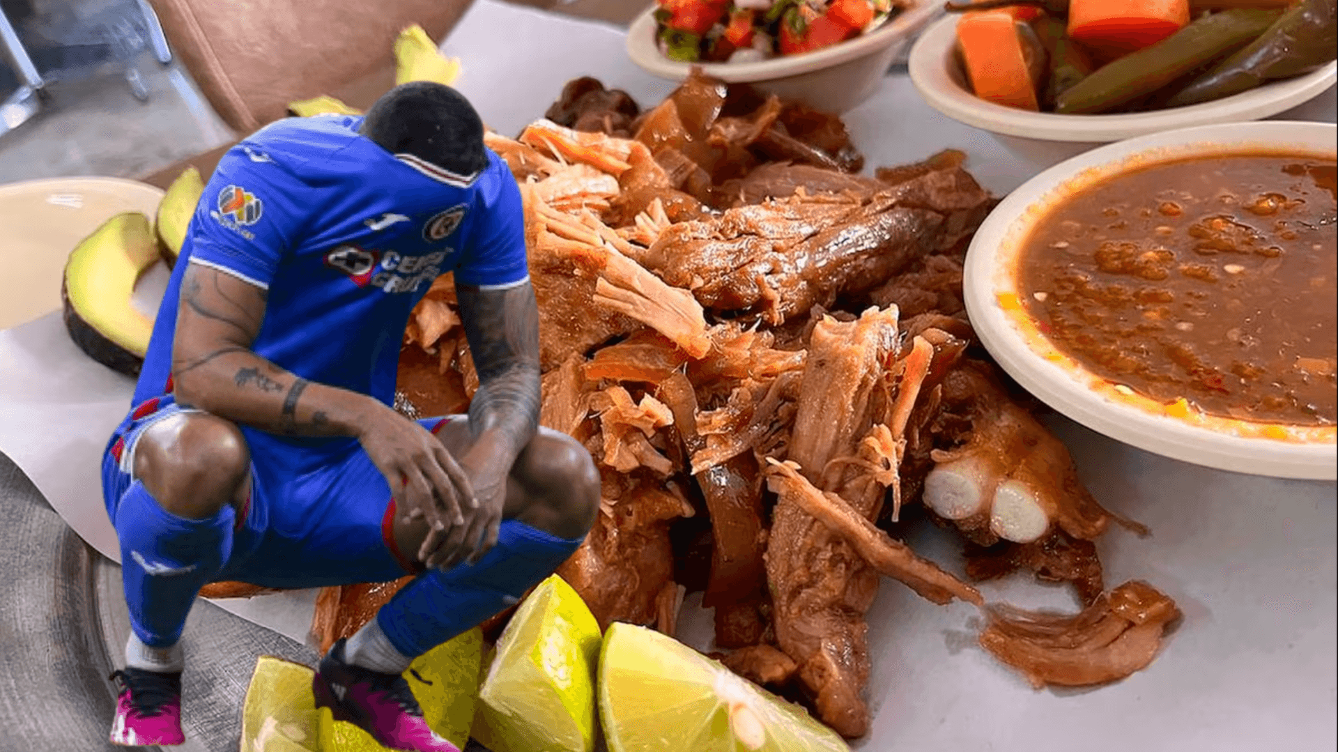 Fracasó en Cruz Azul y ahora vende carnitas