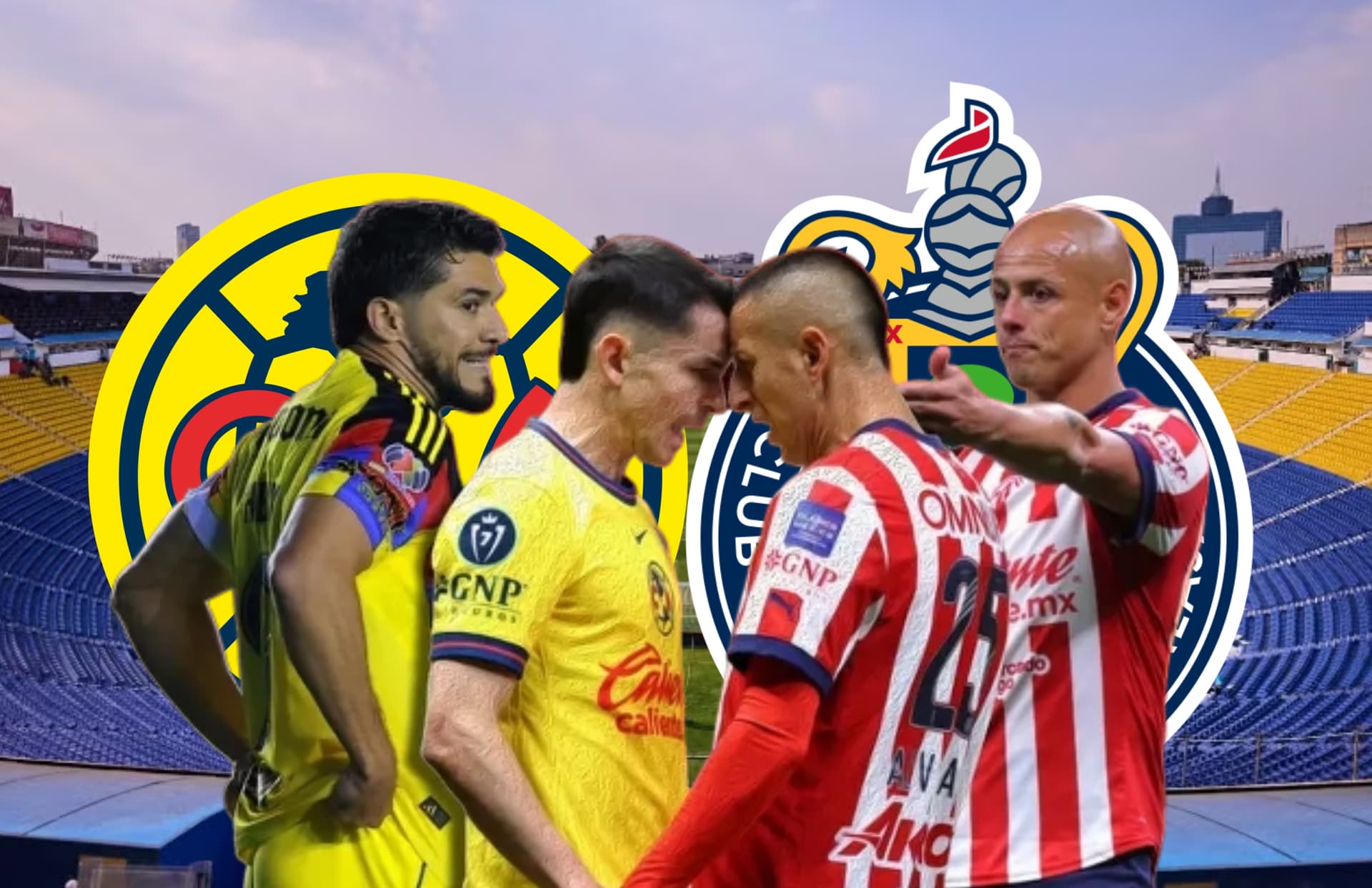 Futbolistas de América y Chivas/Foto Imago 7.