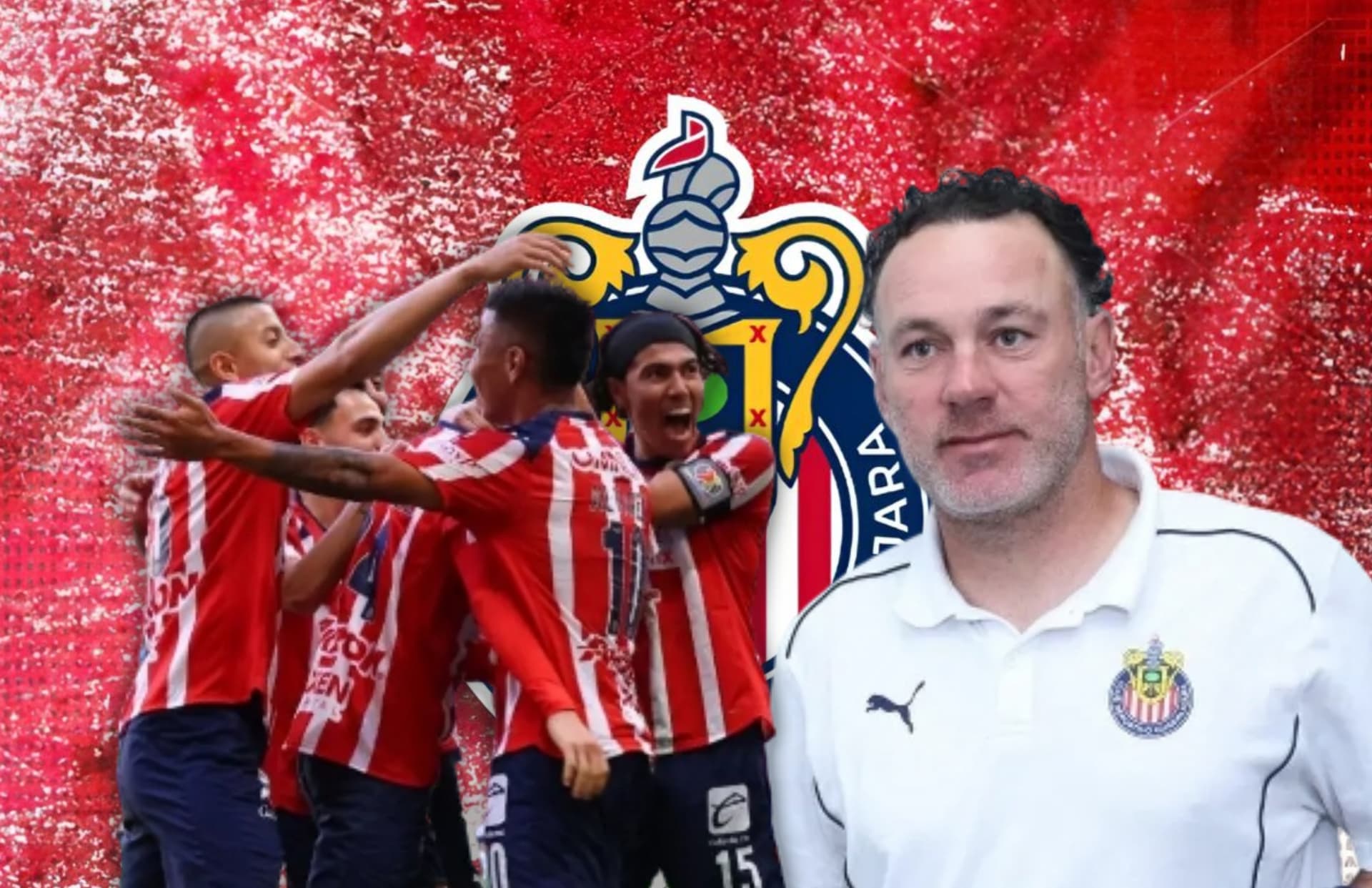 Futbolistas de Chivas y Gabriel Milito/ Foto Chiva Portadas.