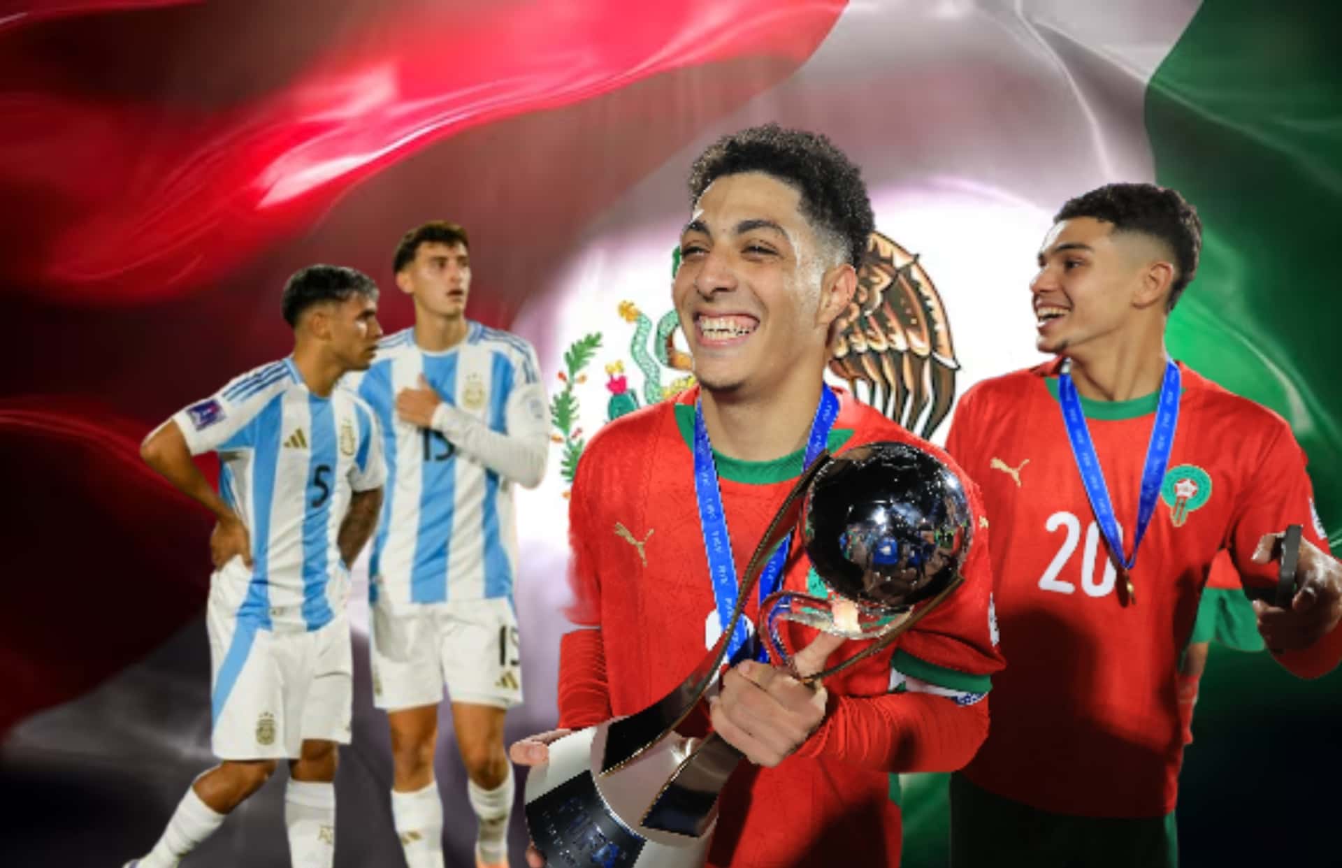 Futbolistas de Marruecos y Argentina/Foto Freepik.