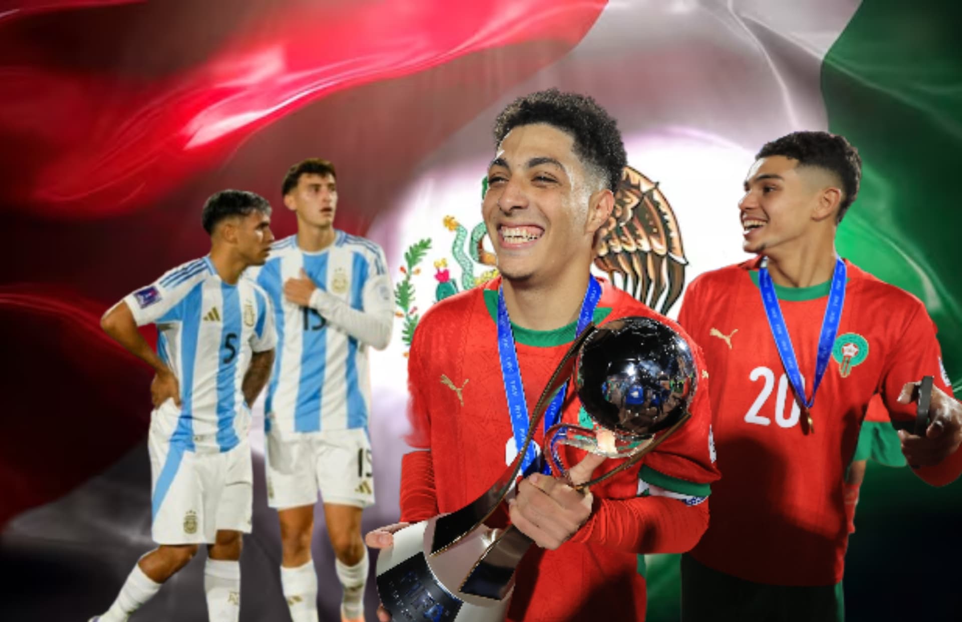 Futbolistas de Marruecos y Argentina/Foto Freepik.