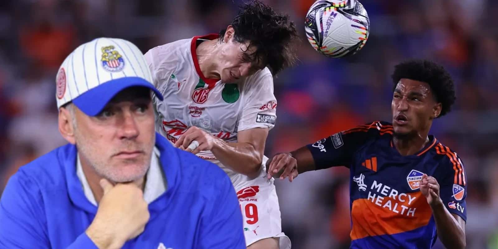 Gabriel Milito en Chivas vs Cincinnati / FOTO FACEBOOK