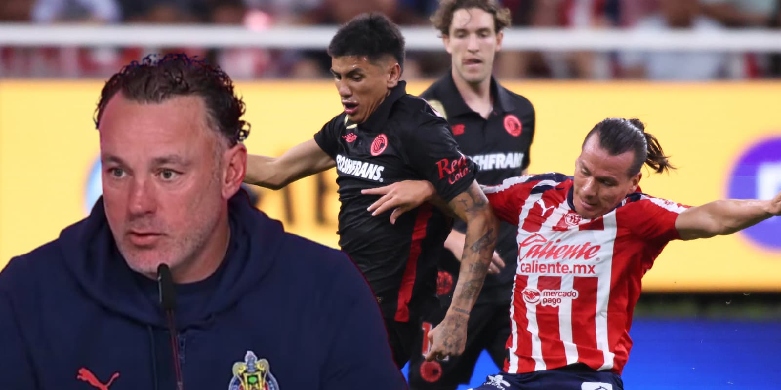 Gabriel Milito en el Chivas vs Toluca / FOTO CHIVAS