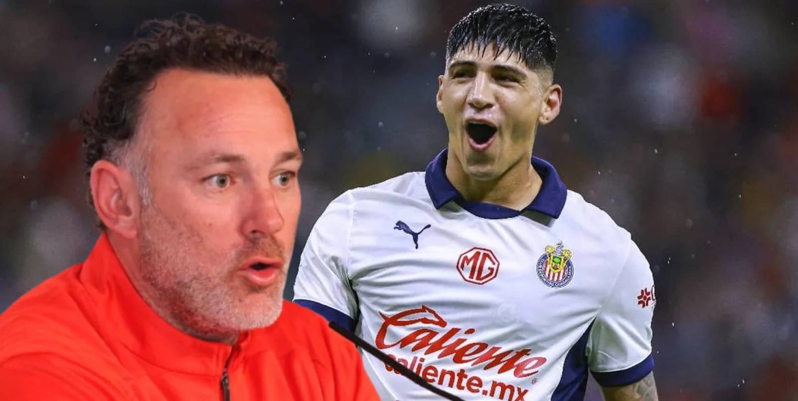 Gabriel Milito junto a Alan Pulido / FOTO FUTBOL TOTAL