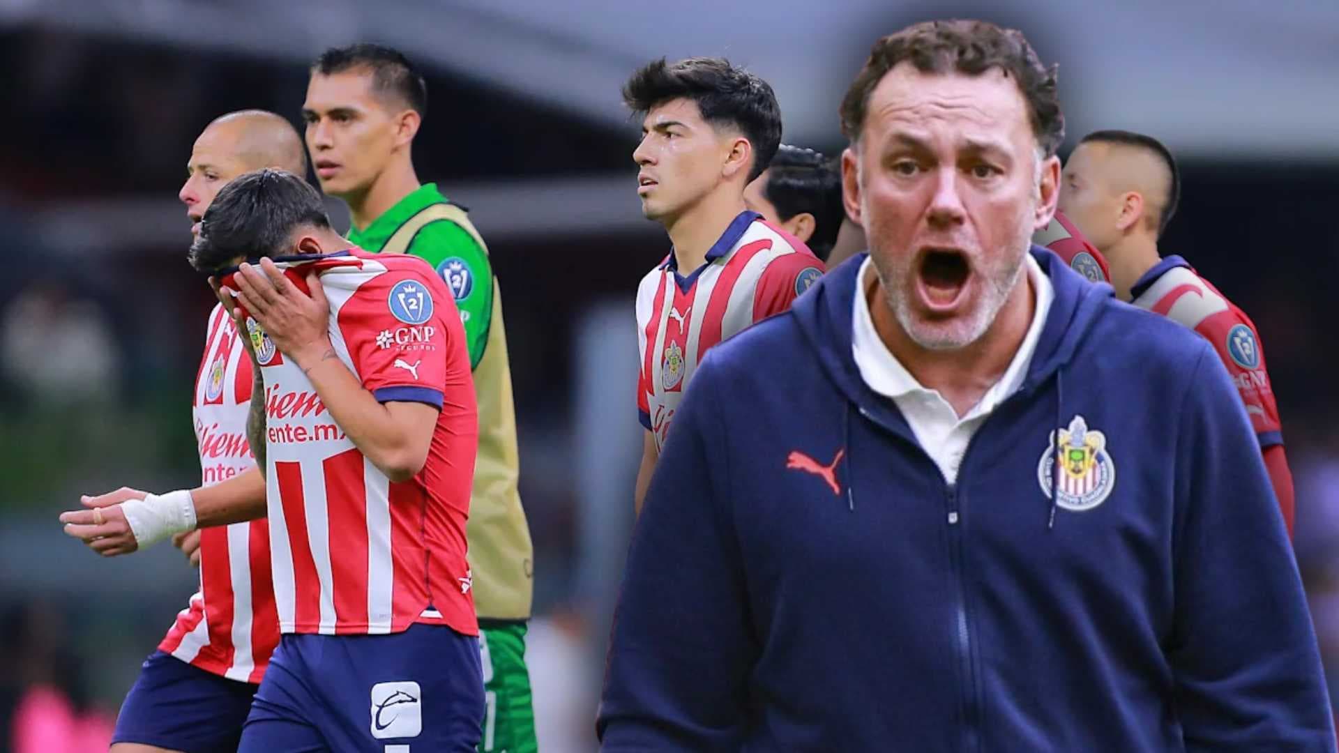 Gabriel Milito y jugadores de Chivas