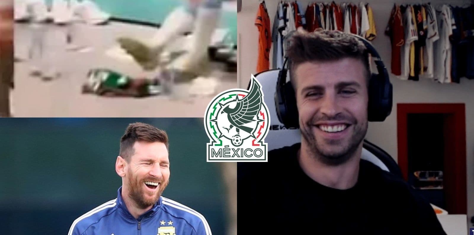 Gerard Piqué ex jugador del Barcelona y campeón del mundo en 2010 se burla de la selección mexicana por lo sucedido en Qatar.