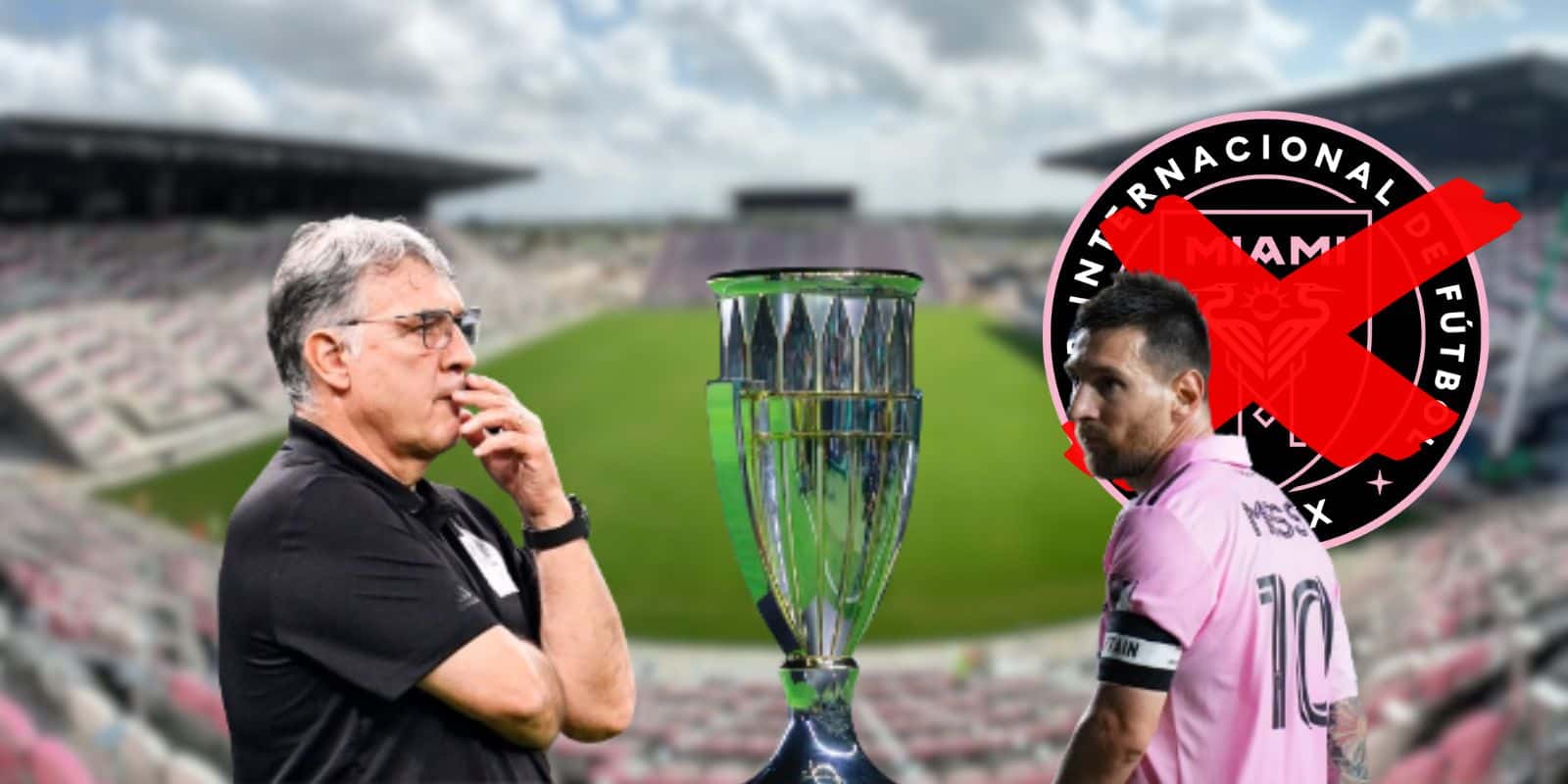 Gerardo Martino observa un partido de la MLS con el Inter Miami