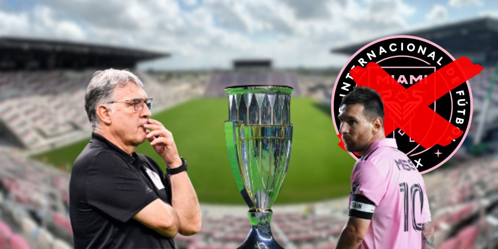 Gerardo Martino observa un partido de la MLS con el Inter Miami