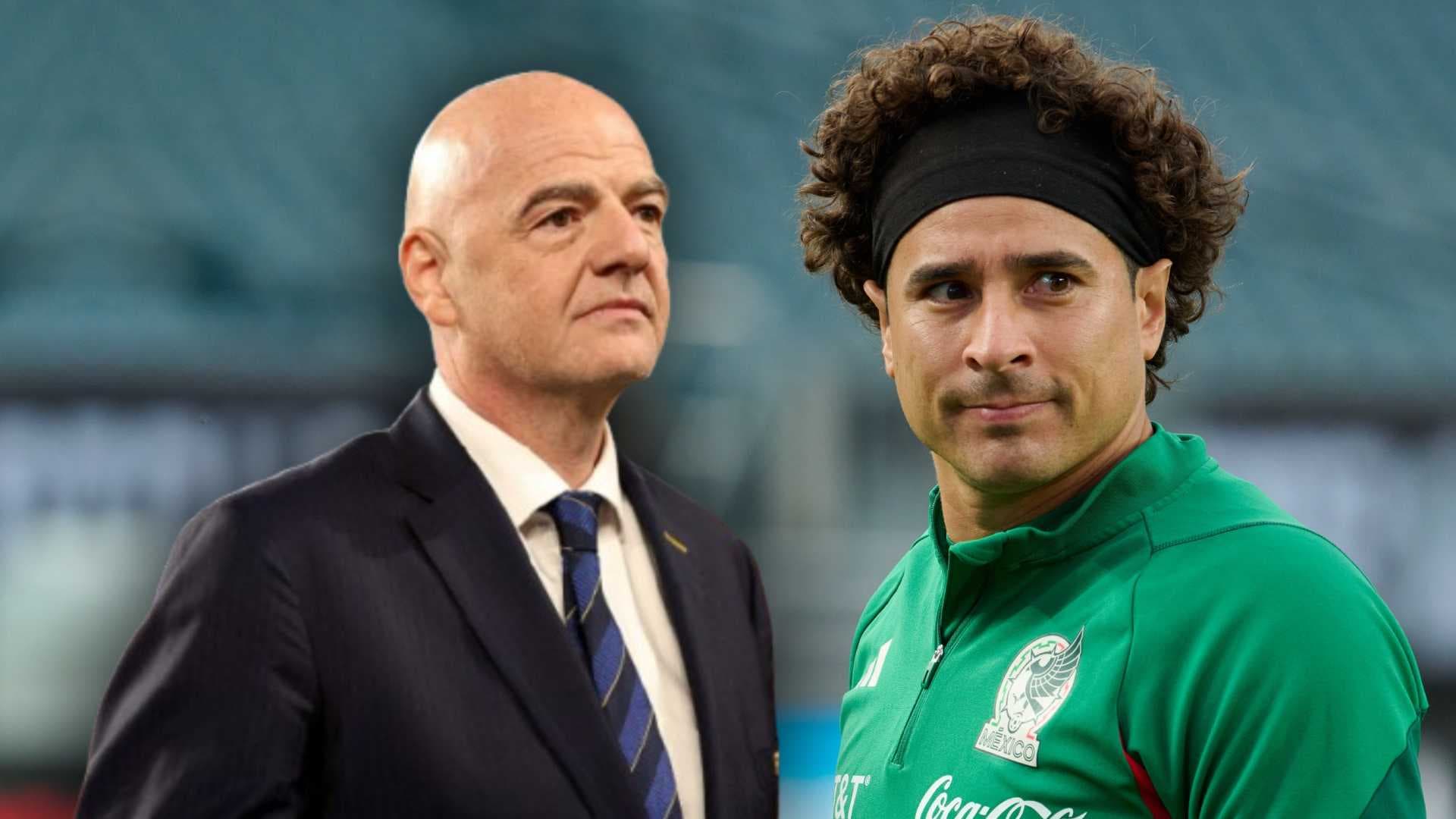 Gianni Infantino y Guillermo Ochoa