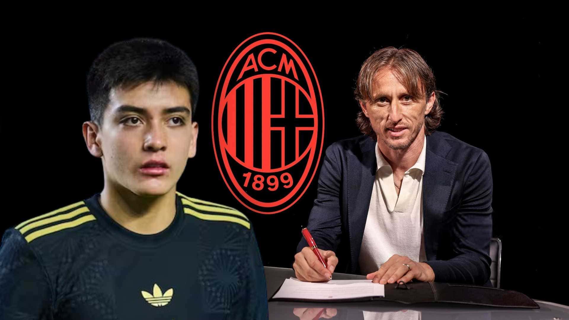 Gilberto Mora y Luka Modrić