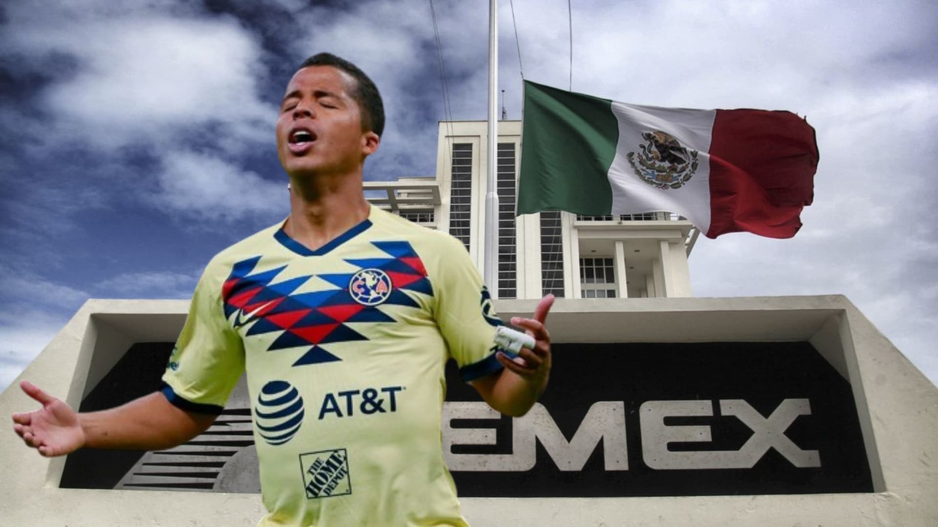 Giovani dos Santos con la playera del América (Fuente: IMCO)