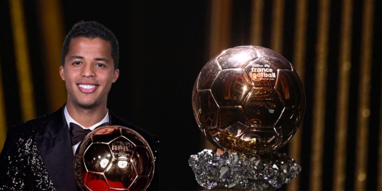 Giovani dos Santos junto al Balón de Oro / FOTO INSTAGRAM