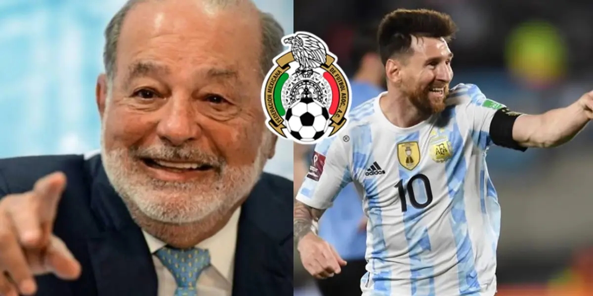 Gracias a Carlos Slim, un jugador mexicano pudo ser el socio de Lionel Messi. El empresario tenía todo para aportar y firmar al argentino.