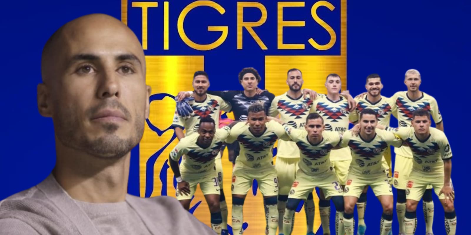 Guido Pizarro junto a futbolistas del América / FOTO QUÉ PASA