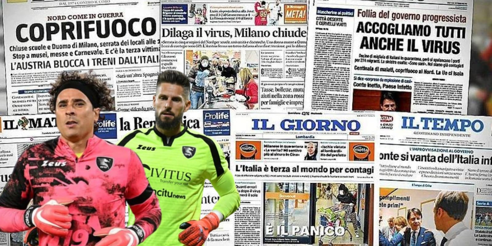 Guillermo Ochoa al lado de Benoit Costil / FOTO X