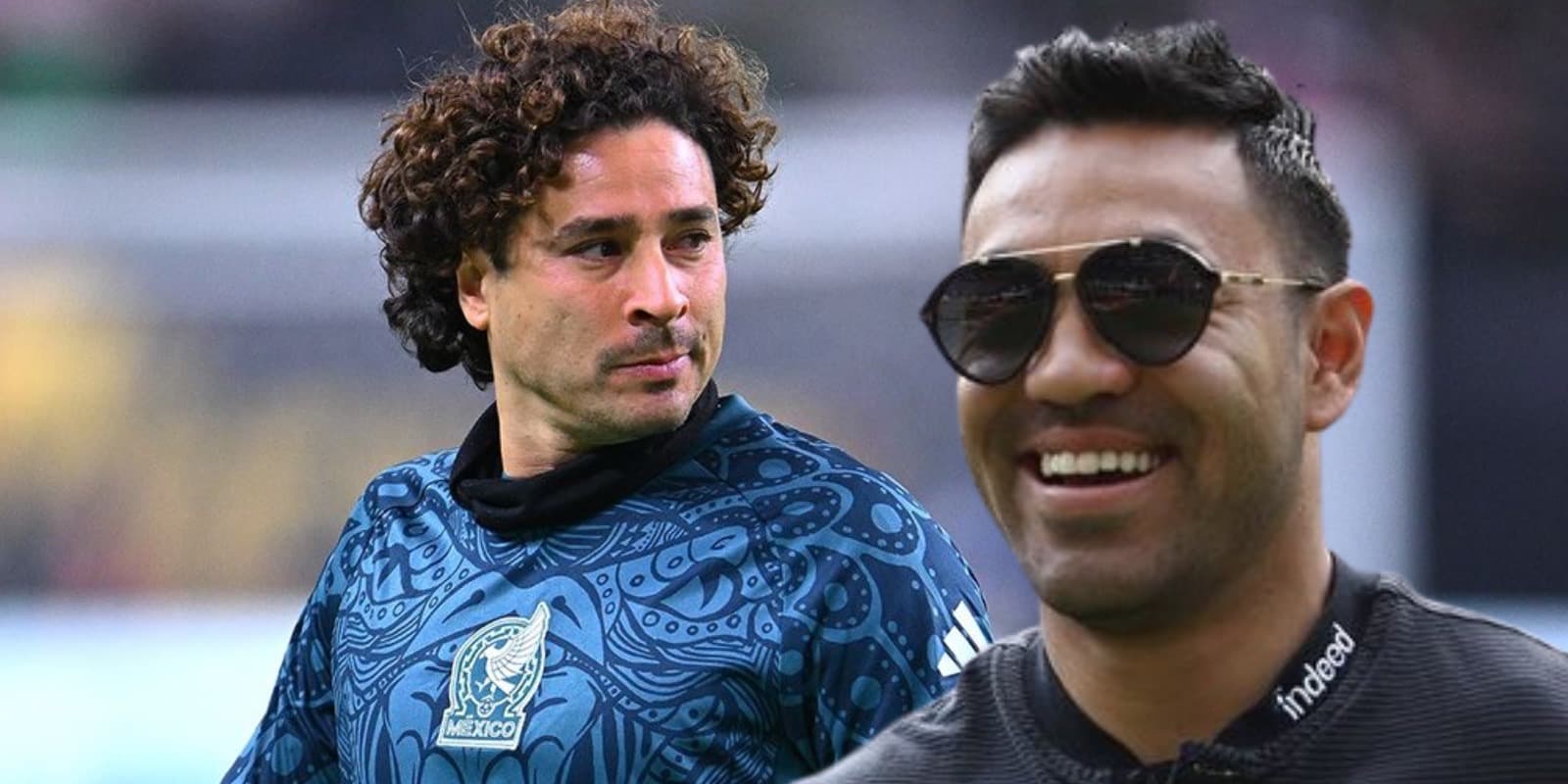 Guillermo Ochoa junto a Marco Fabián / FOTO X