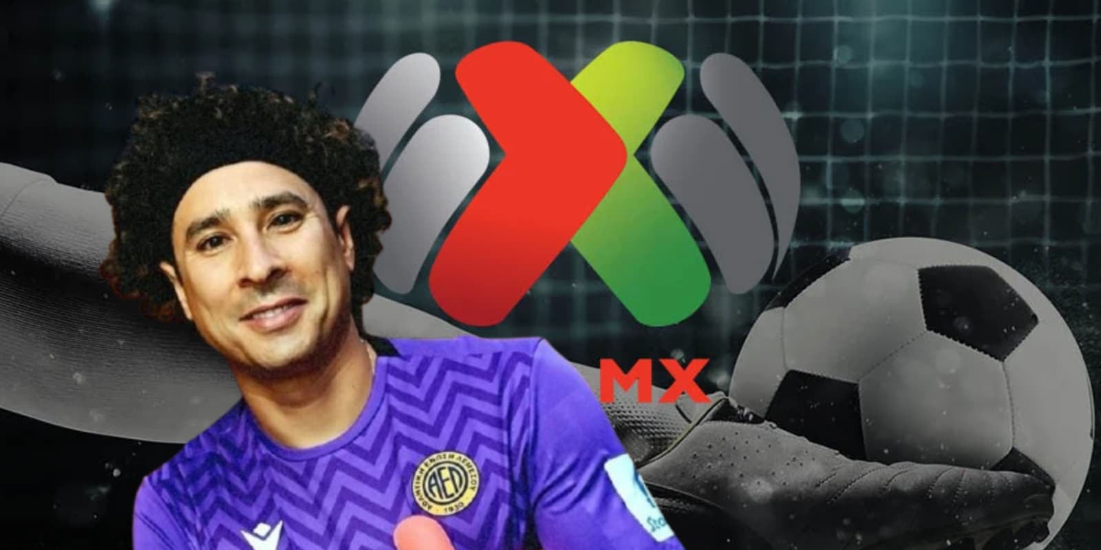 Guillermo Ochoa junto al logo de la Liga MX / FOTO EL NORTE