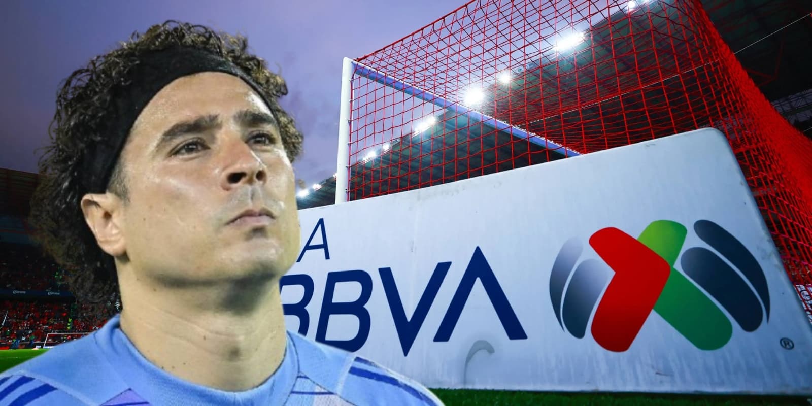 Guillermo Ochoa junto al logo de la Liga MX / FOTO INSTAGRAM