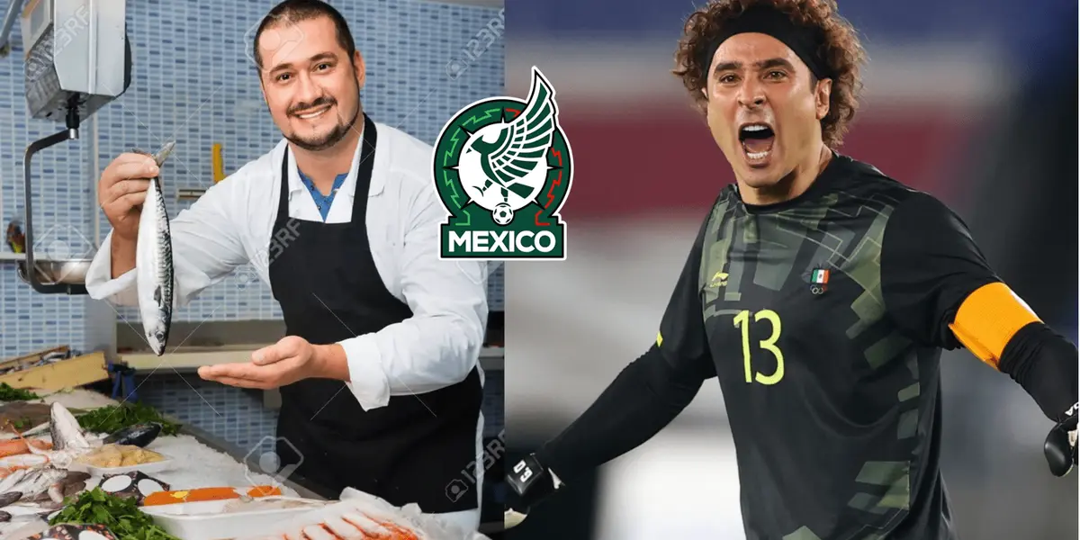 Guillermo Ochoa no le permitió que se consolide como portero de la Selección de México, todo por su nivel, ahora el jugador se dedica a la venta de pescado crudo. 