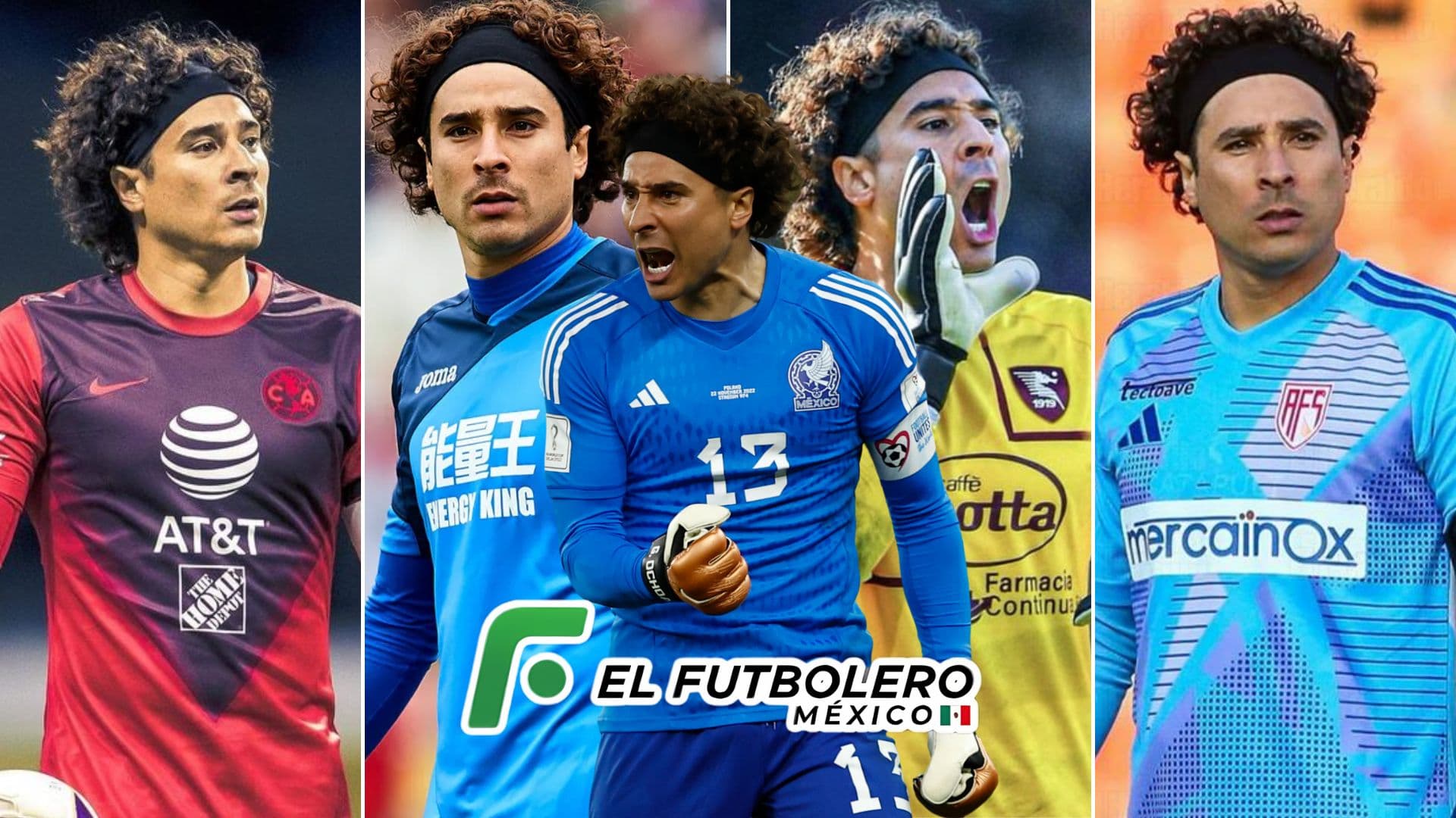 Guillermo Ochoa y sus diferentes equipos a lo largo del tiempo (Foto: Mexsport, Imago7)