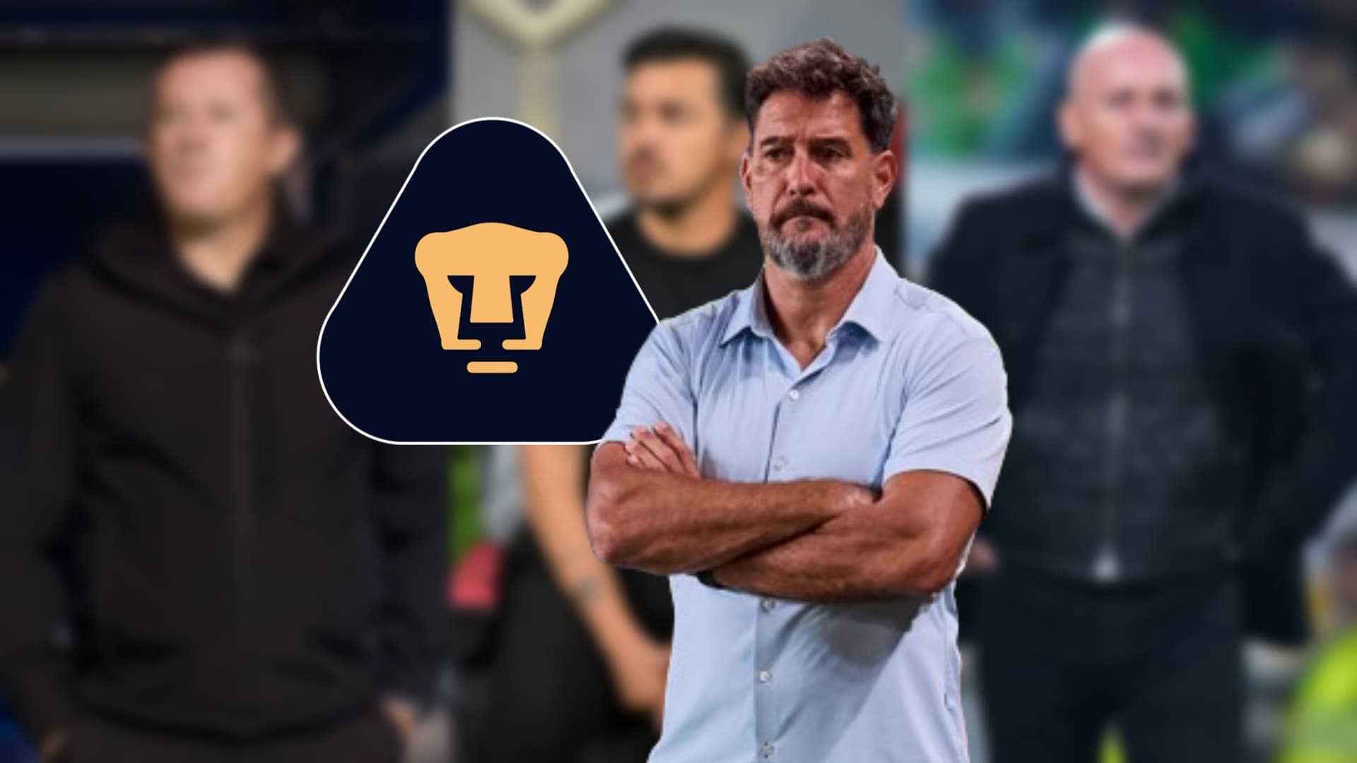 Gustavo Lema dirigiendo a Pumas / Imagen: Marca