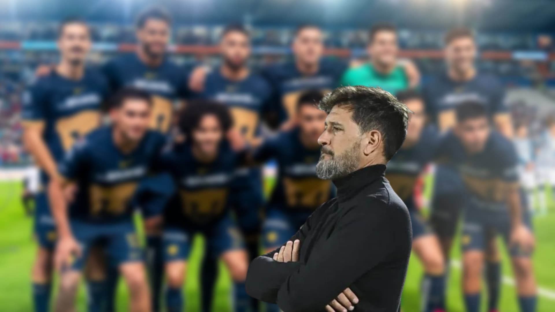 Gustavo Lema dirigiendo a Pumas / Imagen: Marca