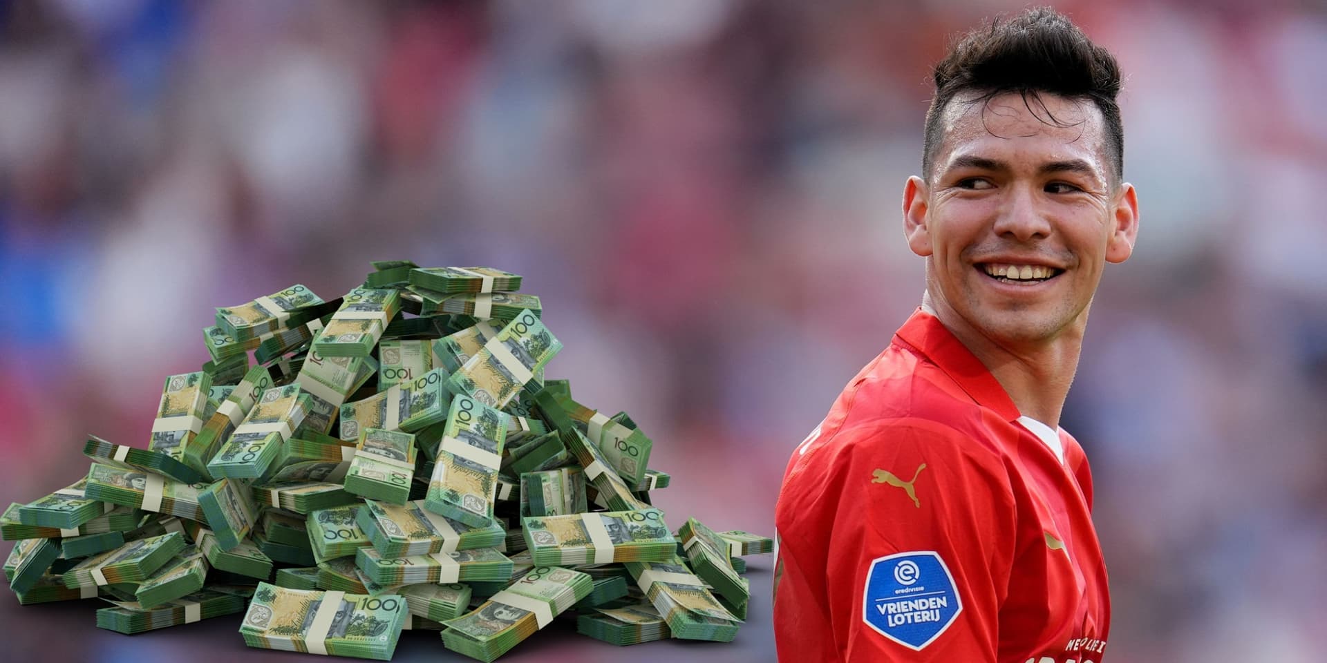 Hirving Lozano con la playera con PSV Eindhoven / Foto: Getty Images