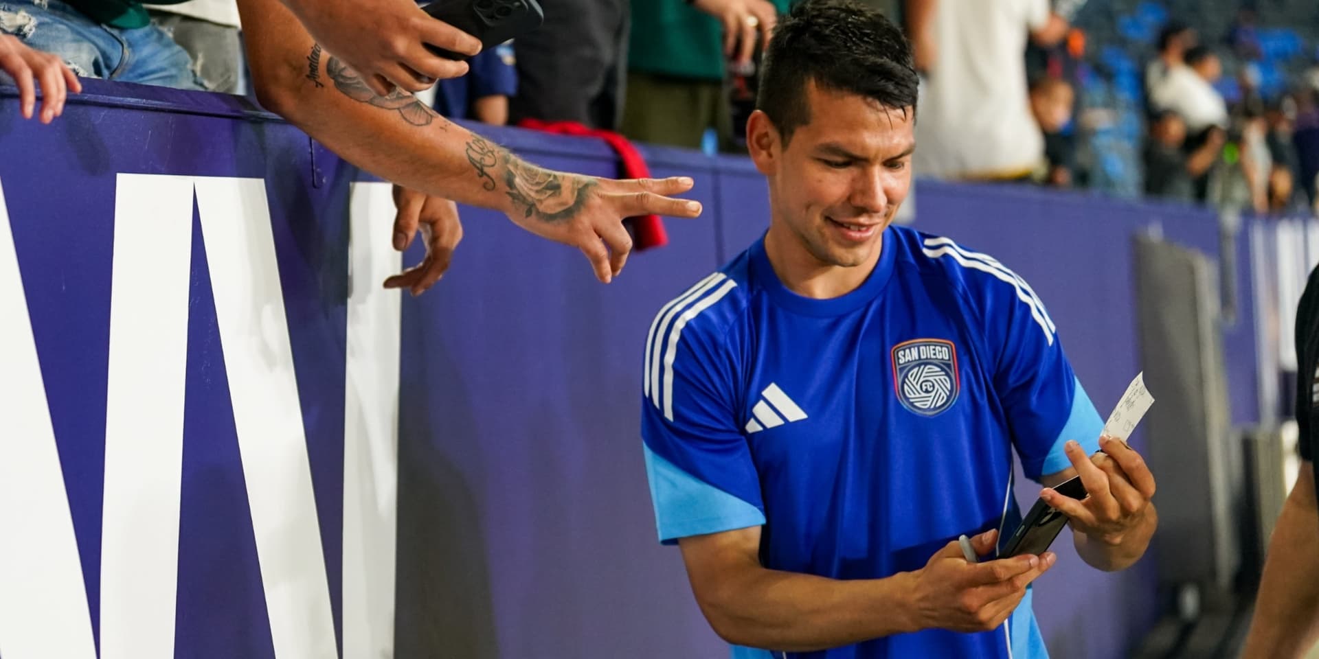 Hirving Lozano durante su debut con el San Diego FC / Foto: MLS