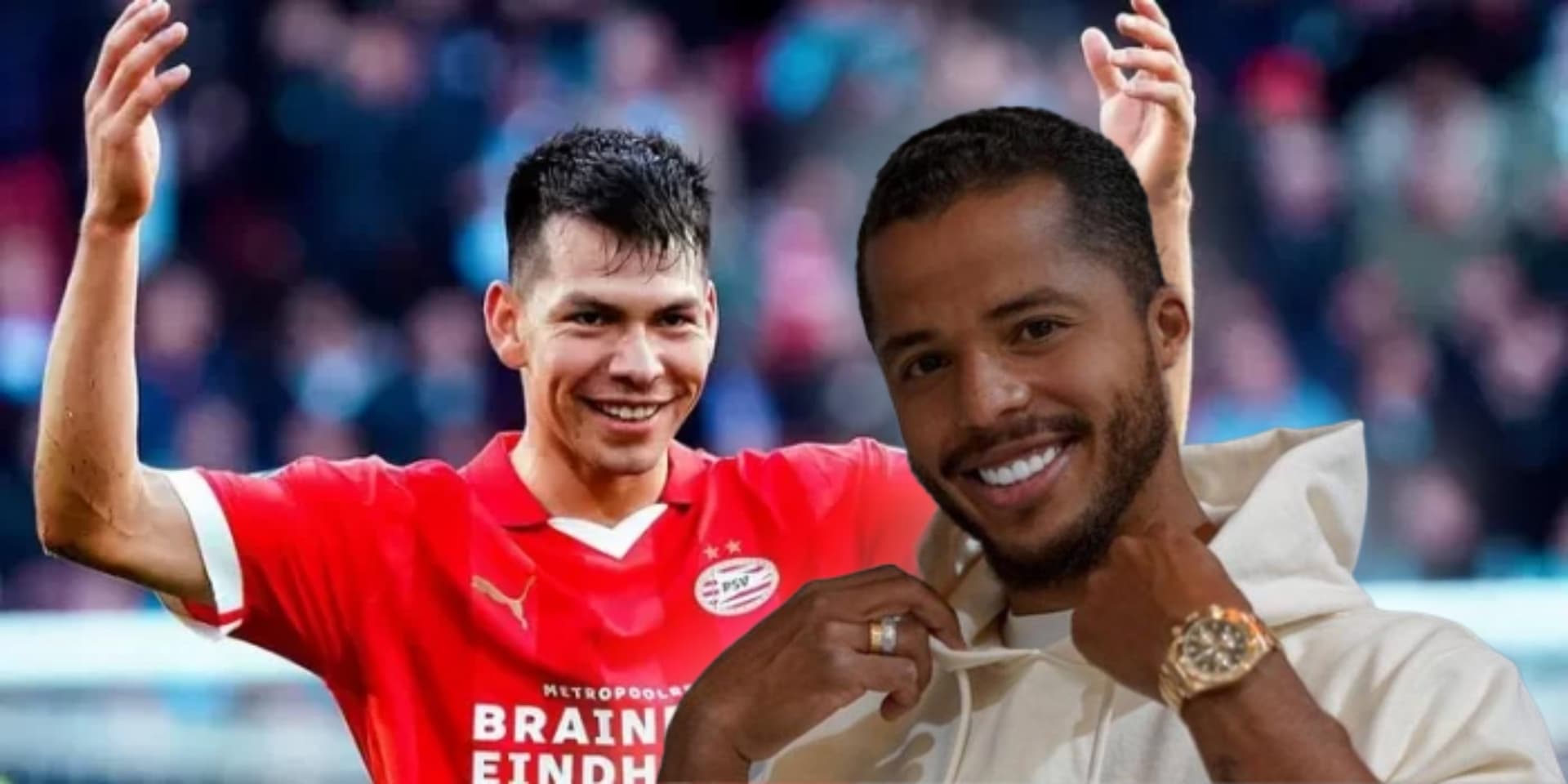 Hirving Lozano durante su festejo con el PSV / Foto: Getty Images