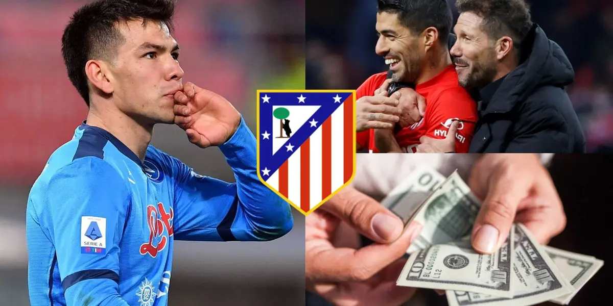 Hirving Lozano estaría en la mira del Atlético de Madrid y lo quieren convencer desde el aspecto salarial