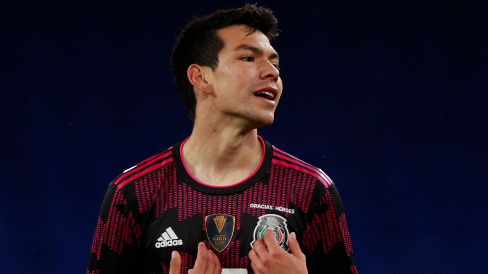 Hirving Lozano ha sido el único jugador en la delantera mexicana que se esmeró para buscar el partido ante Estados Unidos