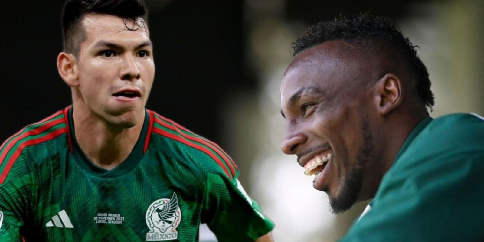 Hirving Lozano jugando un partido amistoso con México en los Estados Unidos (Fuente: Mexsports)