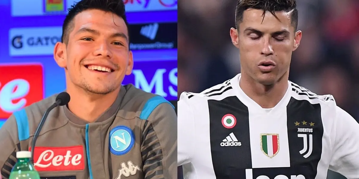 Hirving Lozano y Cristiano Ronaldo se verán cara a cara por la supercopa de Italia y la prensa italiana destaca al Chucky sobre el portugués.