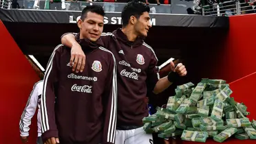 Hirving Lozano y Raúl Jiménez durante su estancia en Selección Mexicana / Foto: IMAGO
