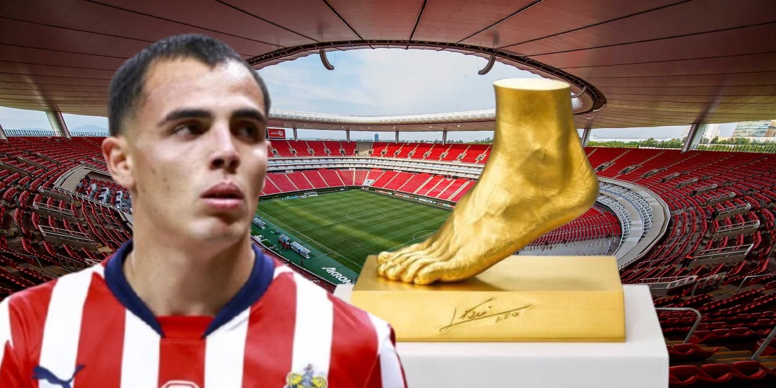 Hugo Camberos junto a la zurda de oro / FOTO TV AZTECA