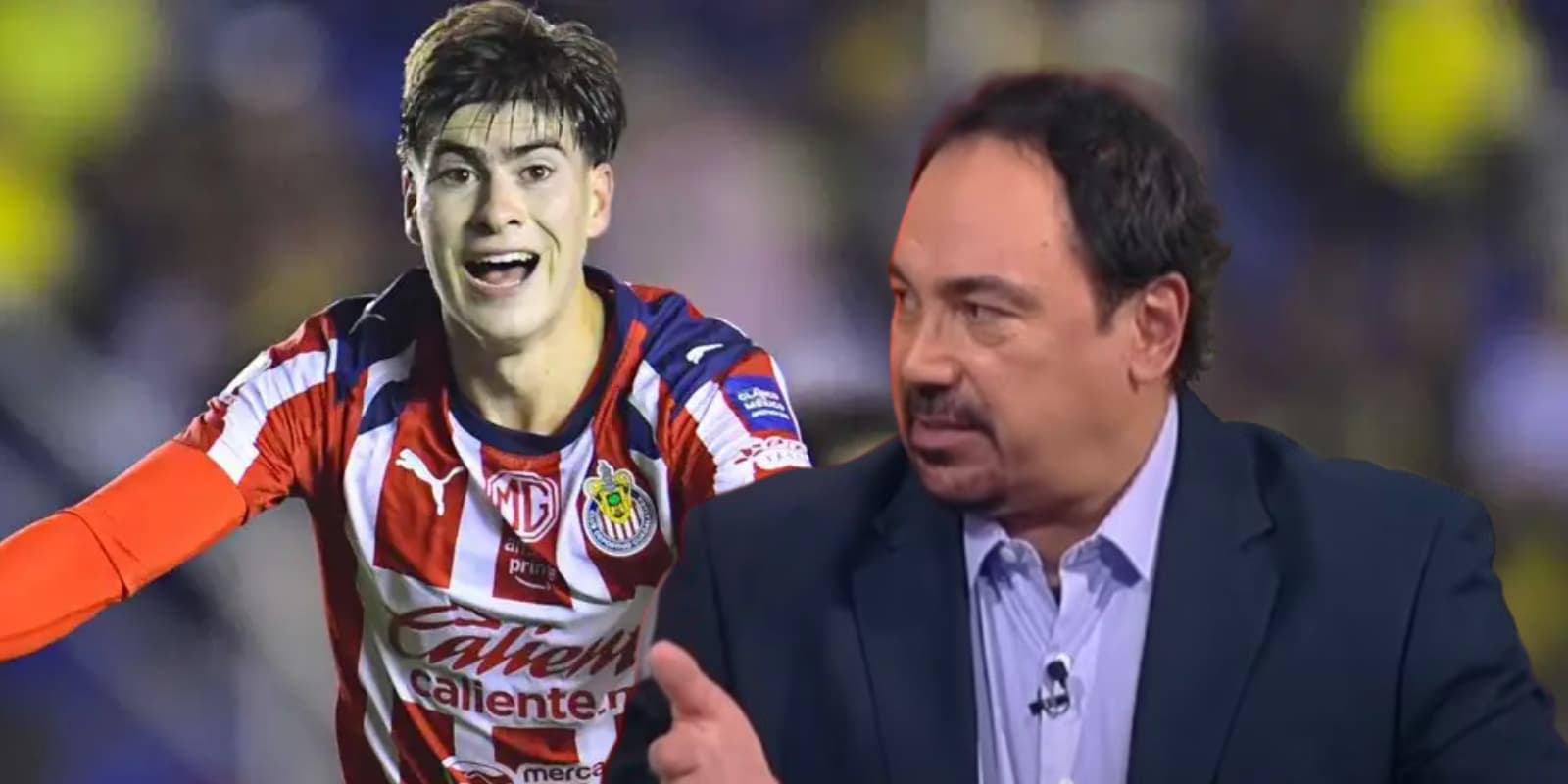 Hugo Sánchez junto a Armando González / FOTO ESPN