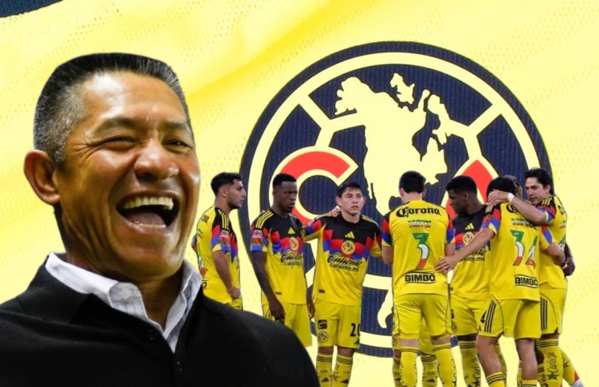 Ignacio Ambriz y jugadores del América/ Foto Ameshop