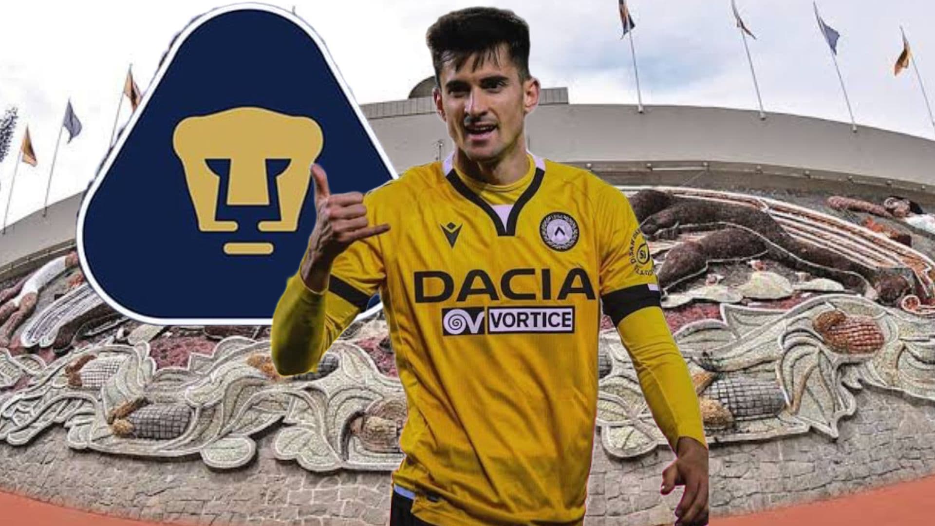 Ignacio Paussetto con el Udinense / Foto: Club Universidad