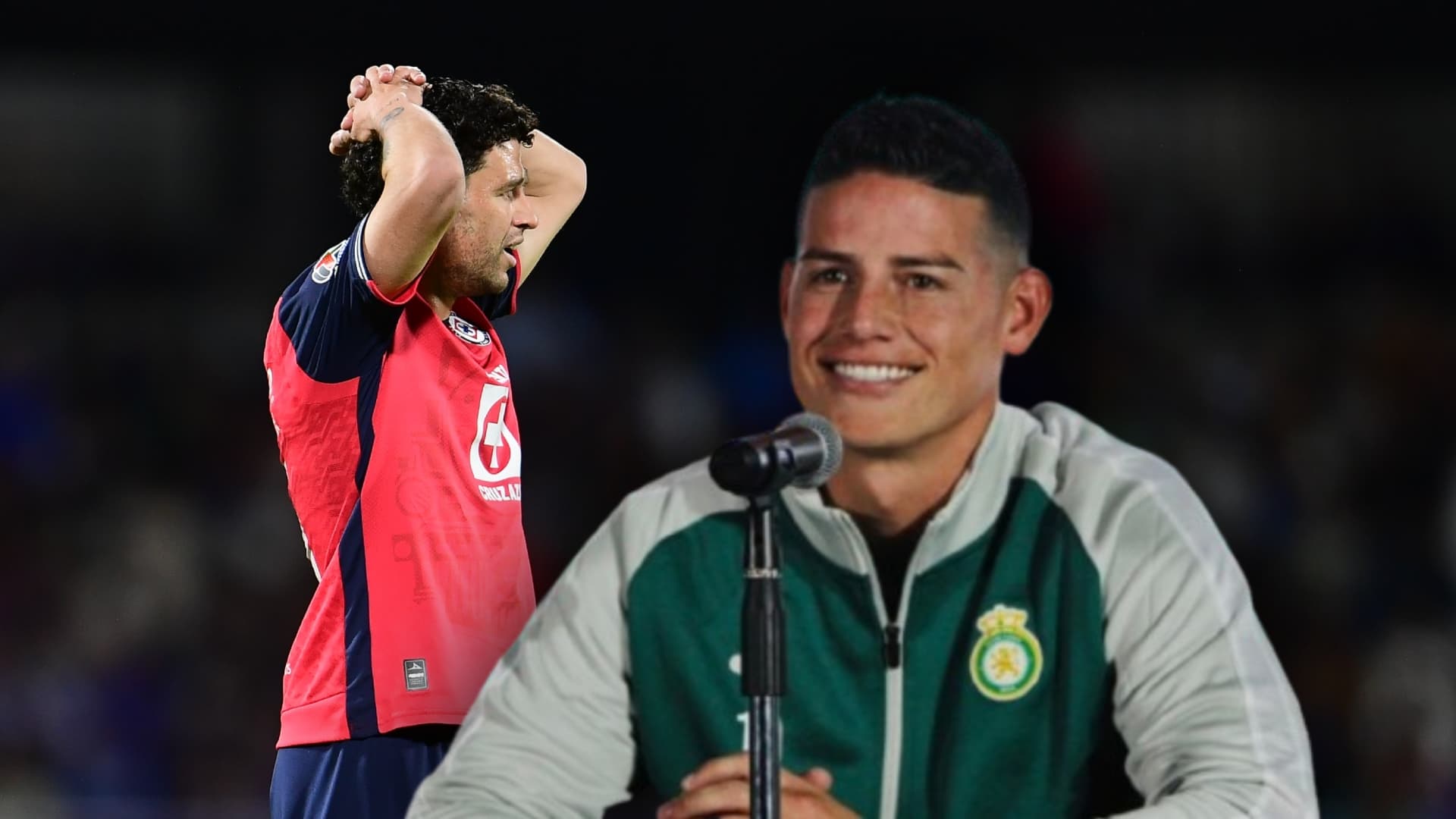 Ignacio Rivero y James Rodríguez (Foto: MEXSPORT)