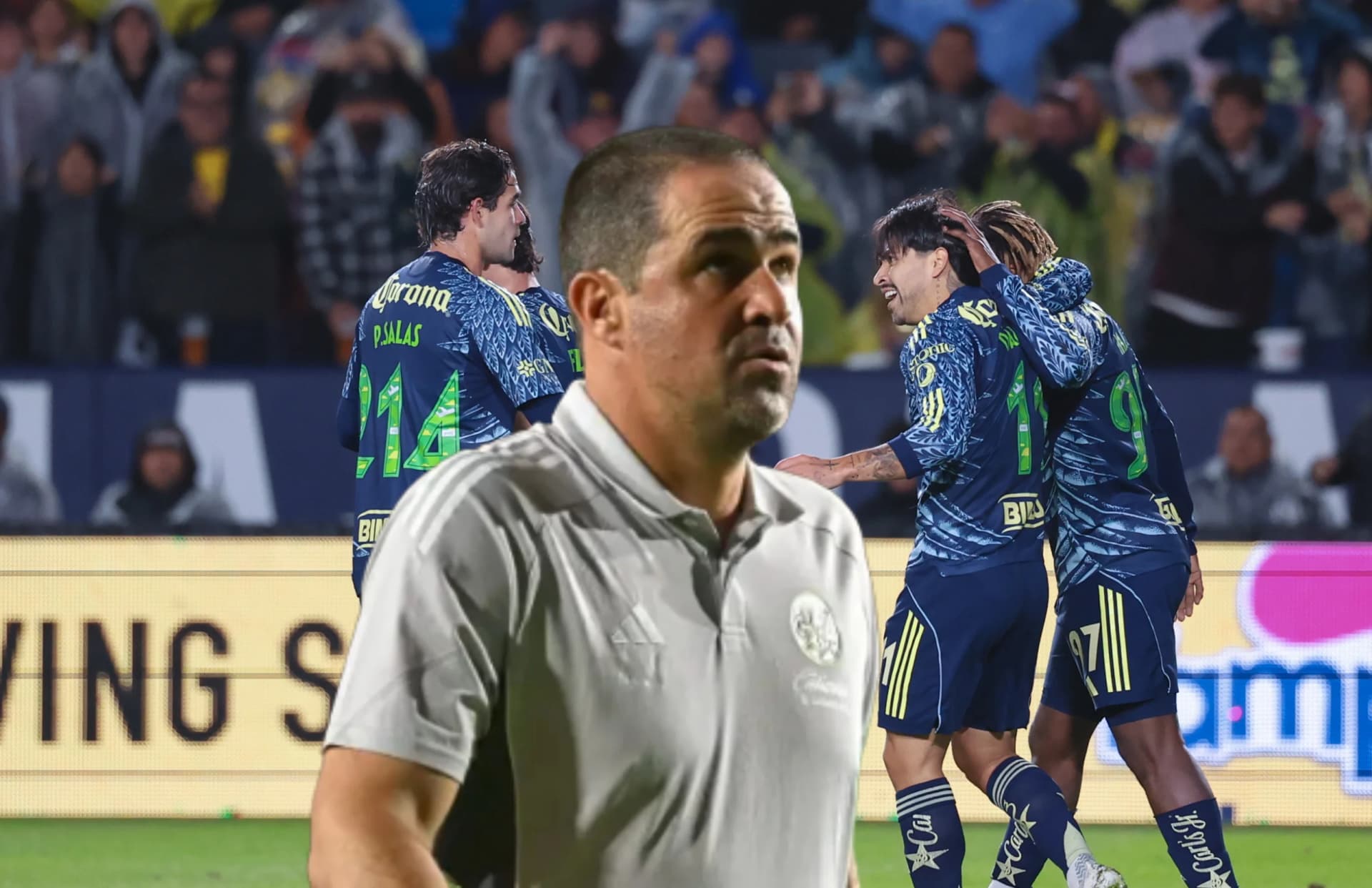 Igor Lichnovsky, volvió a ser la parte más débil del conjunto azulcrema en el duelo ante LA Galaxy/ Foto Club América.