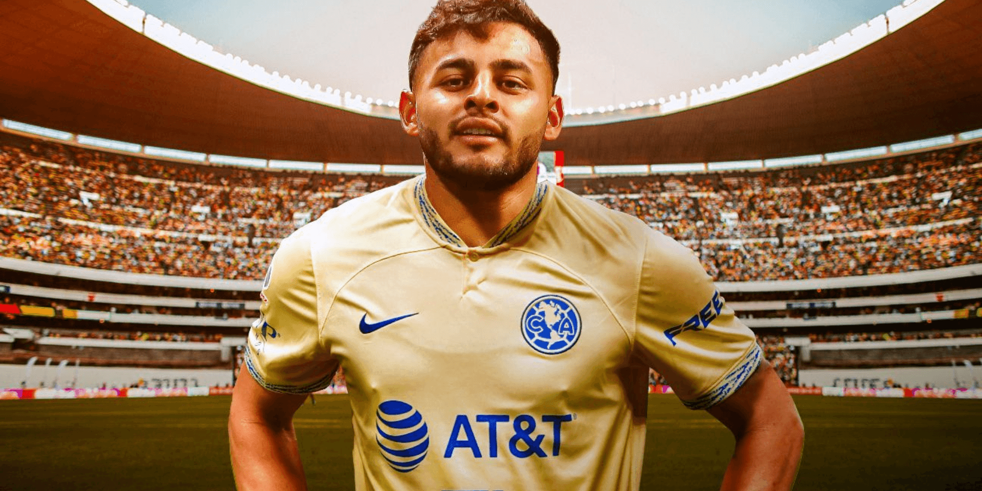Ilustración de Alexis Vega con la playera del América (Fuente: ESPN)