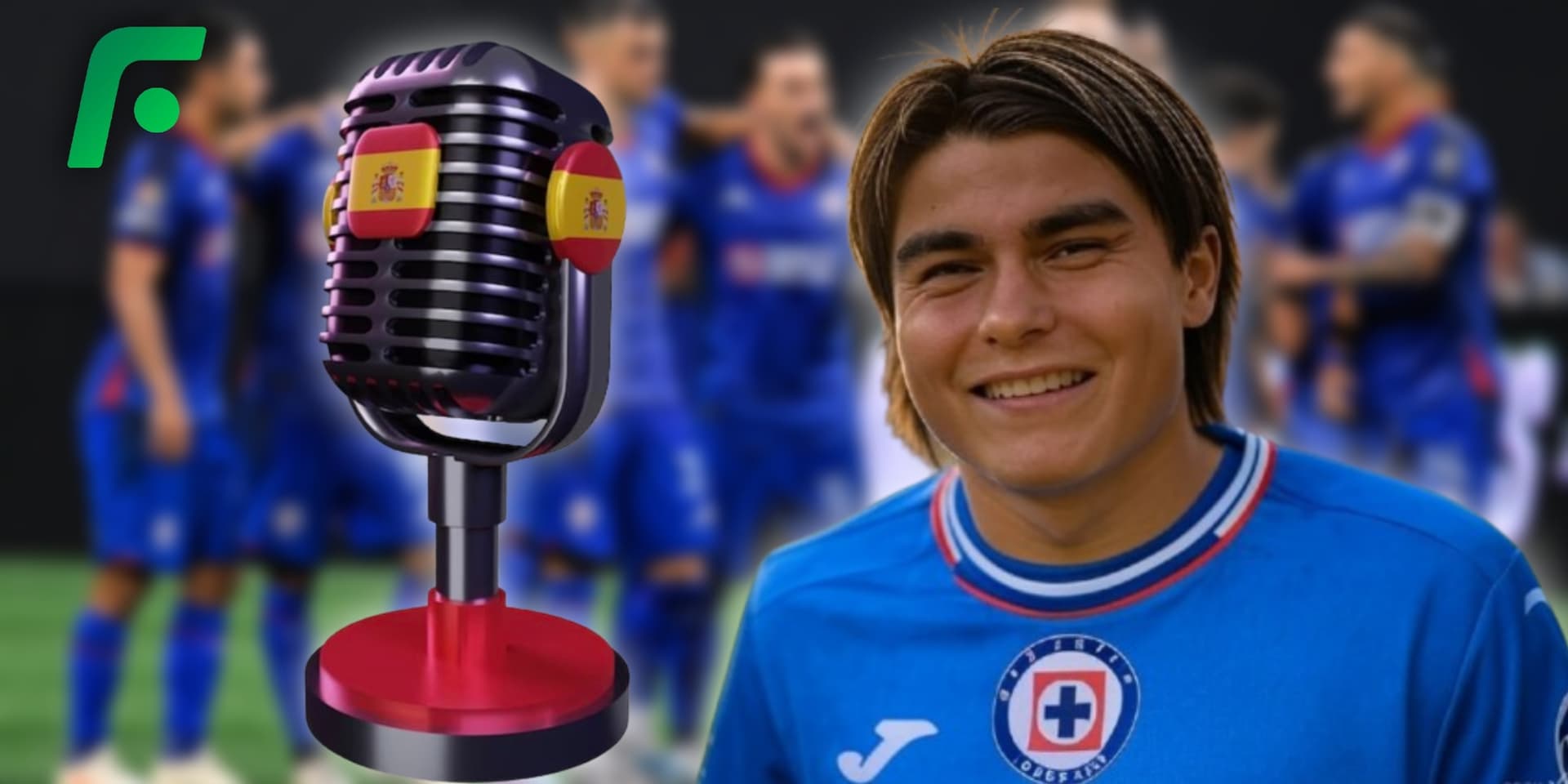 Ilustración de Luka Romero en Cruz Azul (Fuente: GROK)