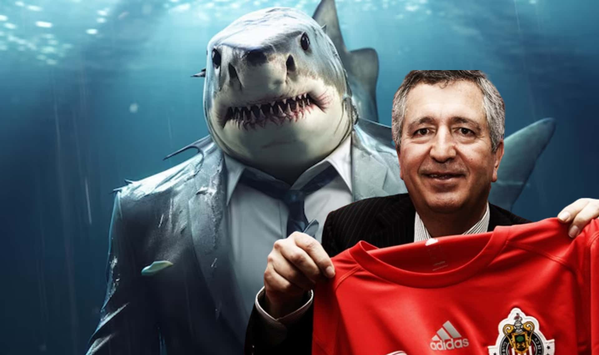 Ilustración de mente de tiburón en los negocios y Jorge Vergara / Free Pick