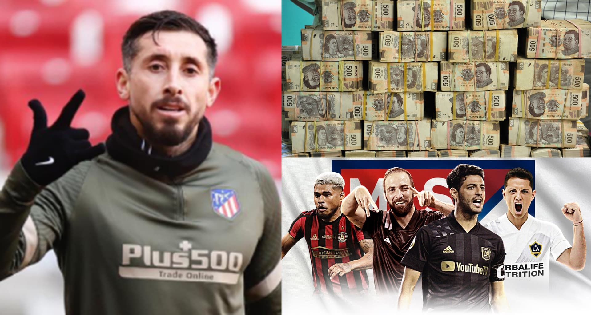 Increíble pero cierto, Héctor Herrera podría considerar una oferta de la MLS. Si en el Atlético de Madrid tenía un salario de 76 millones de pesos, en la MLS el jugador ganaría más que Rodolfo Pizarro.